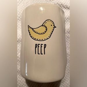 New Rae Dunn “Peep” Lemon Meringue scented Easter Candle